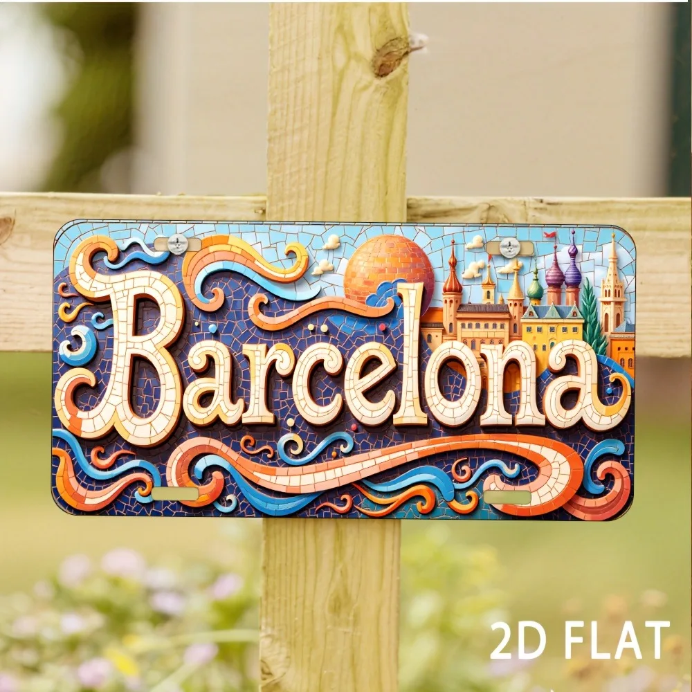 Home Barcelona - Płaski 2D, znak Barcelony - trwały,