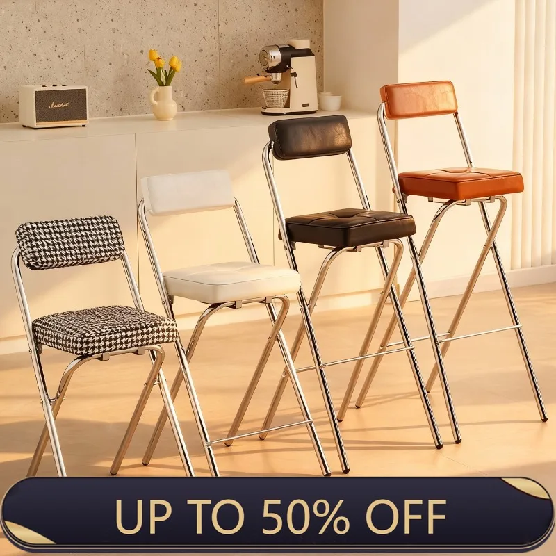 Home Bar Seating - Stołki barowe 45/55/65/75 cm z oparciem,