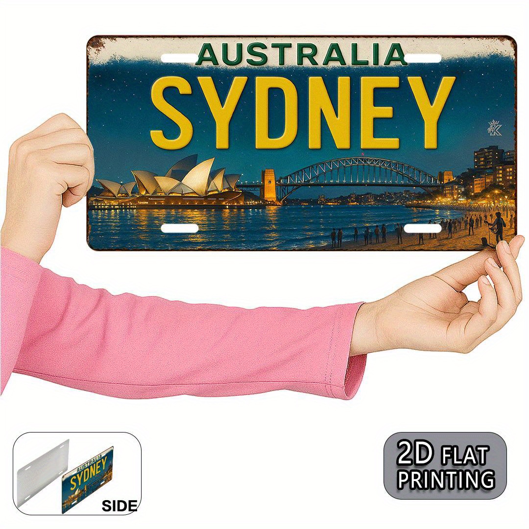 Home Bar Sydney - Tablica Rejestracyjna Australia Sydney - Metalowa