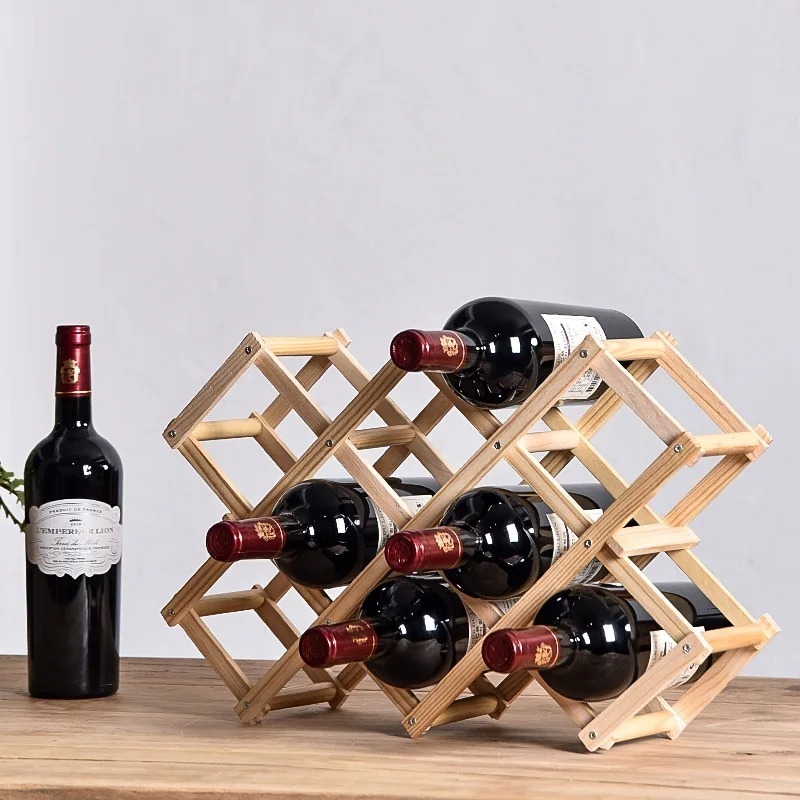 Home Bar Shelf - Półki do przechowywania wina z możliwością
