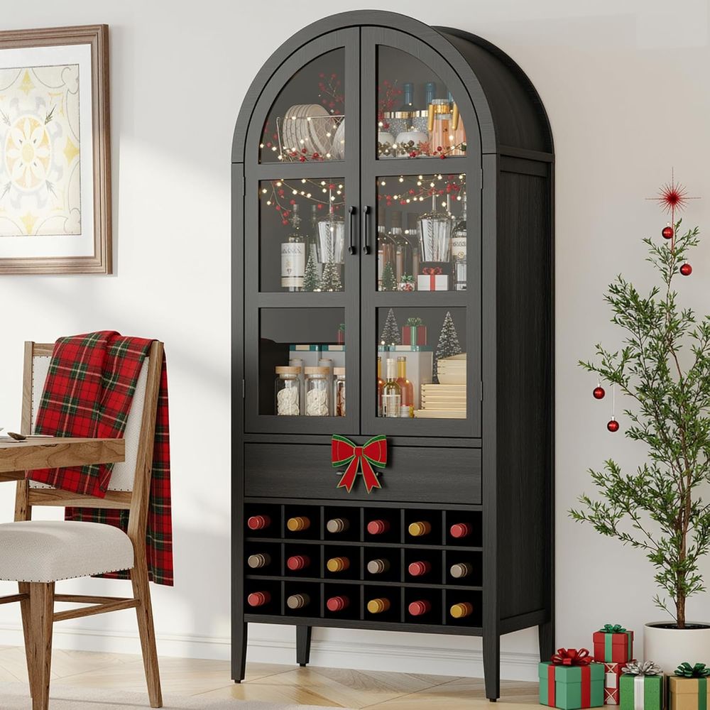 Home Bar Shelves - Szafka barowa z łukiem o wysokości