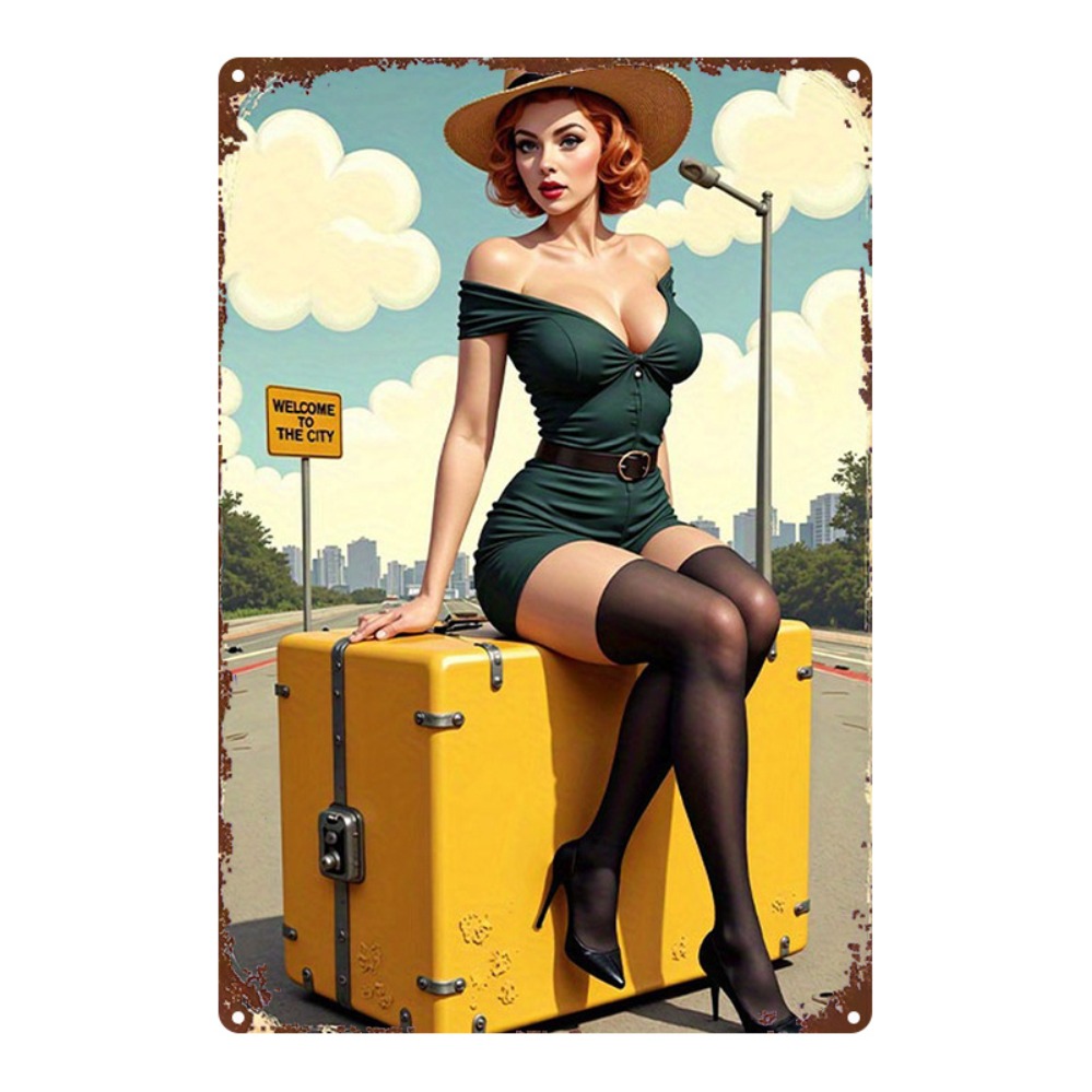 Vintage Beauty z metalową tabl – Home Bar And Kitchen recenzja i cena
