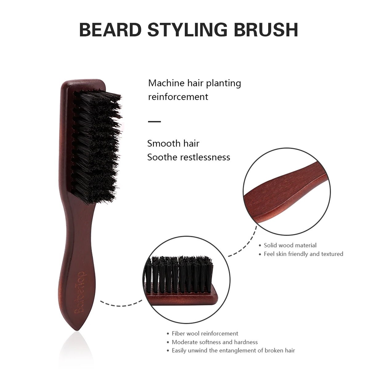 Szczotka do brody z drewnianą  – Home Barbershop recenzja i cena