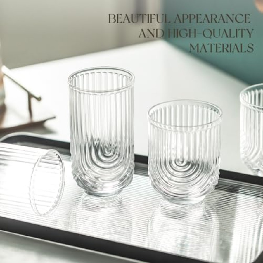 Kieliszki do koktajli w stylu  – Highball Glass Set recenzja i cena