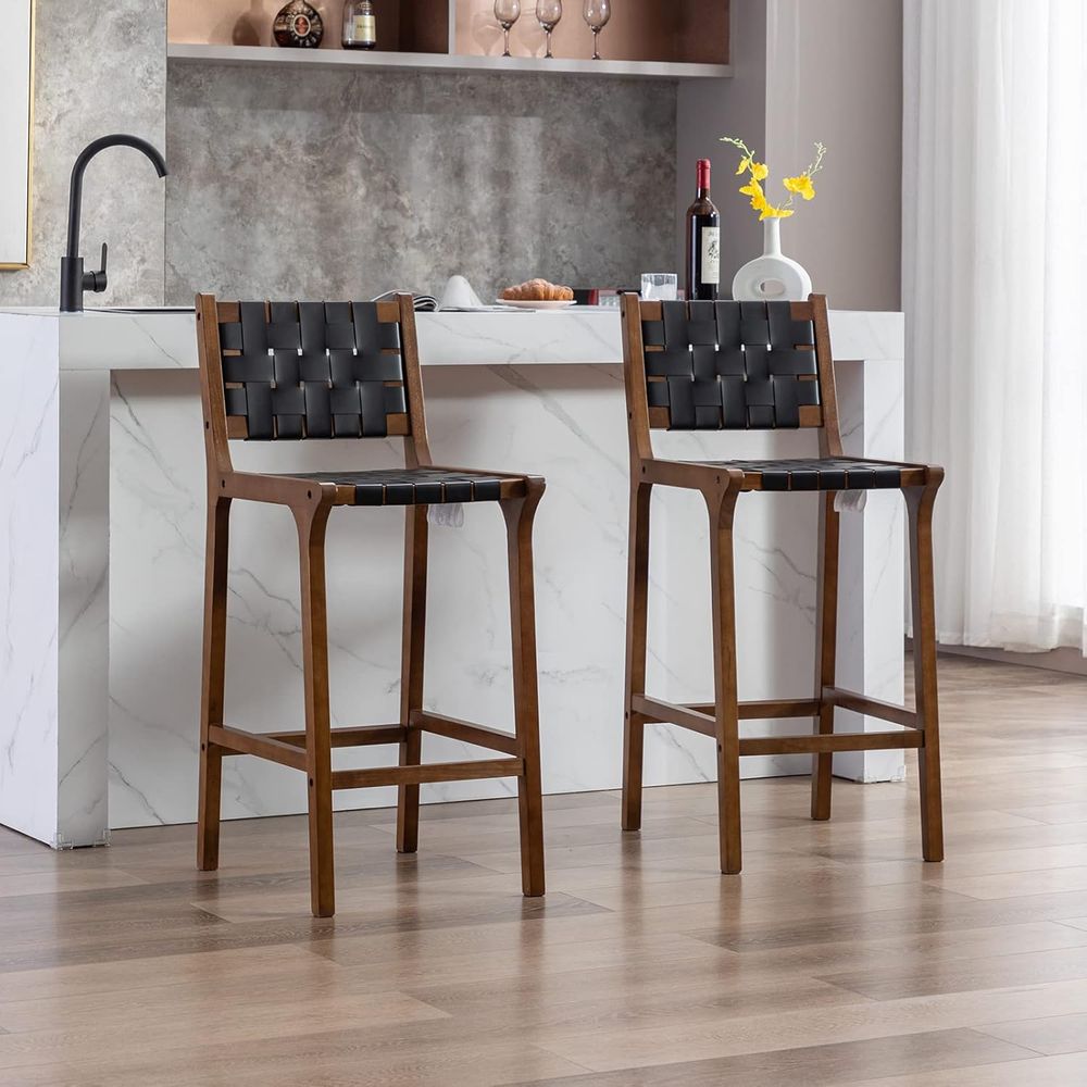 Zestaw 2 drewnianych stołków b – Home Bar Stools recenzja i cena