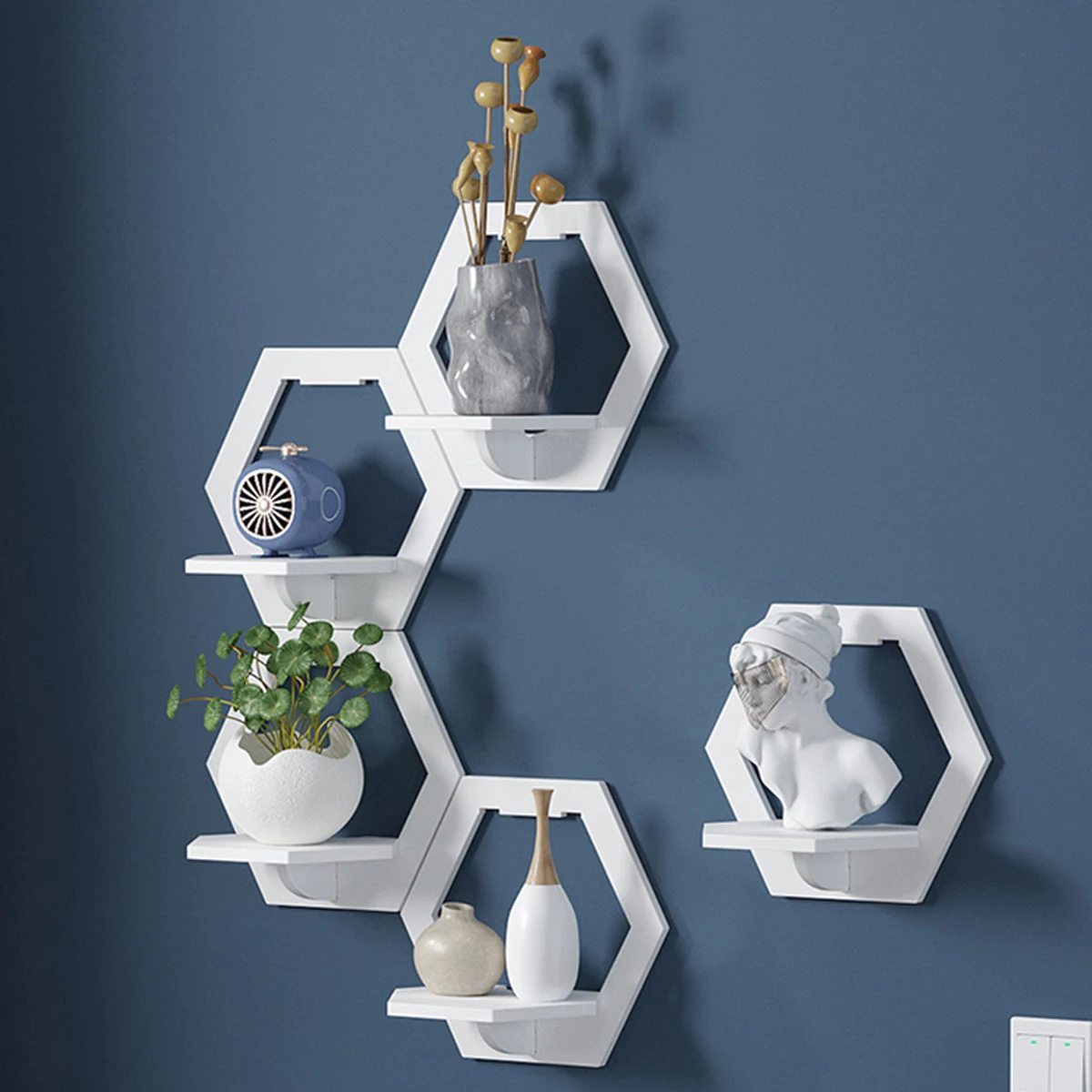 3Pcs Sześciokątna półka ścienn – Home Bar Shelf recenzja i cena