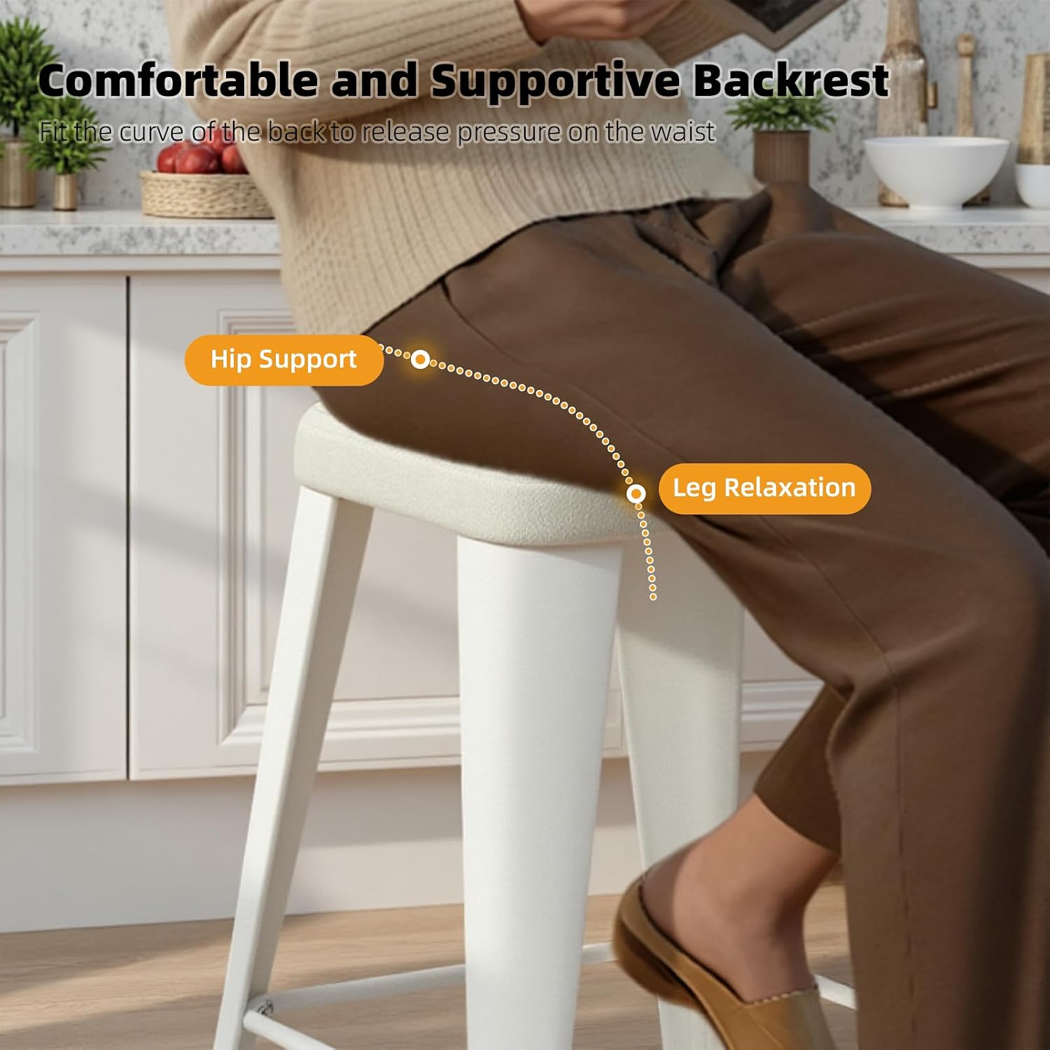 Zestaw 4 stołków barowych, sto – Home Bar Stools recenzja i cena