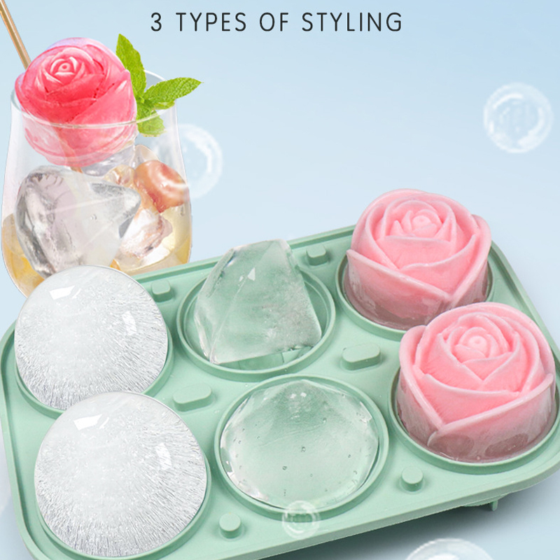 3D Rose Diamond Round Ice Cube – Ice Mold Sphere recenzja i cena