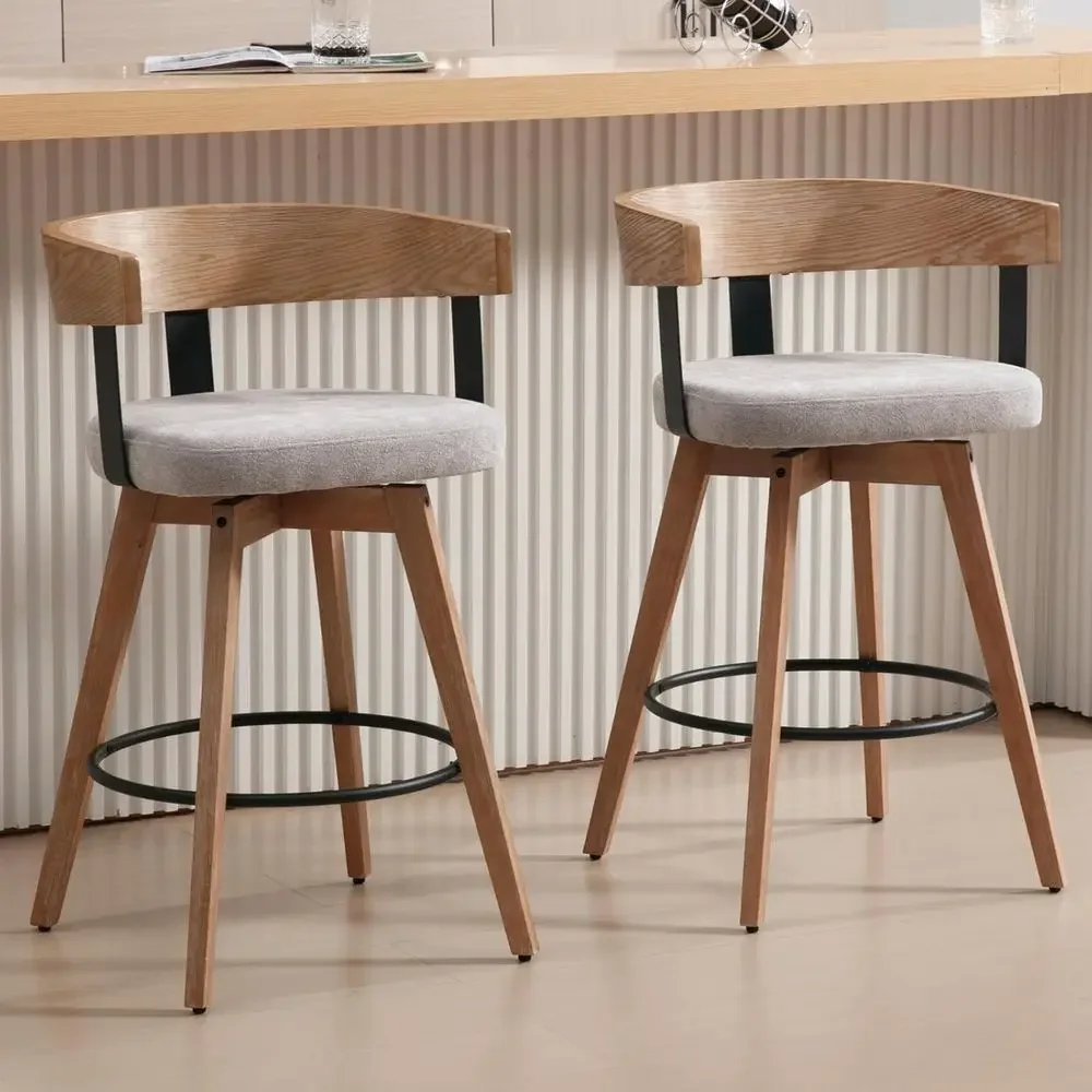 Zestaw 2 sztuk, 26 szarych, ln – Home Bar Stools recenzja i cena