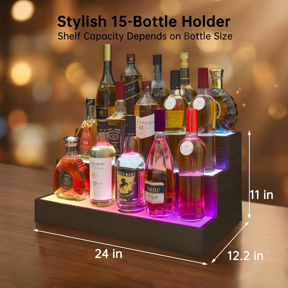 Półka na butelki z oświetlenie – Home Bar Shelves recenzja i cena