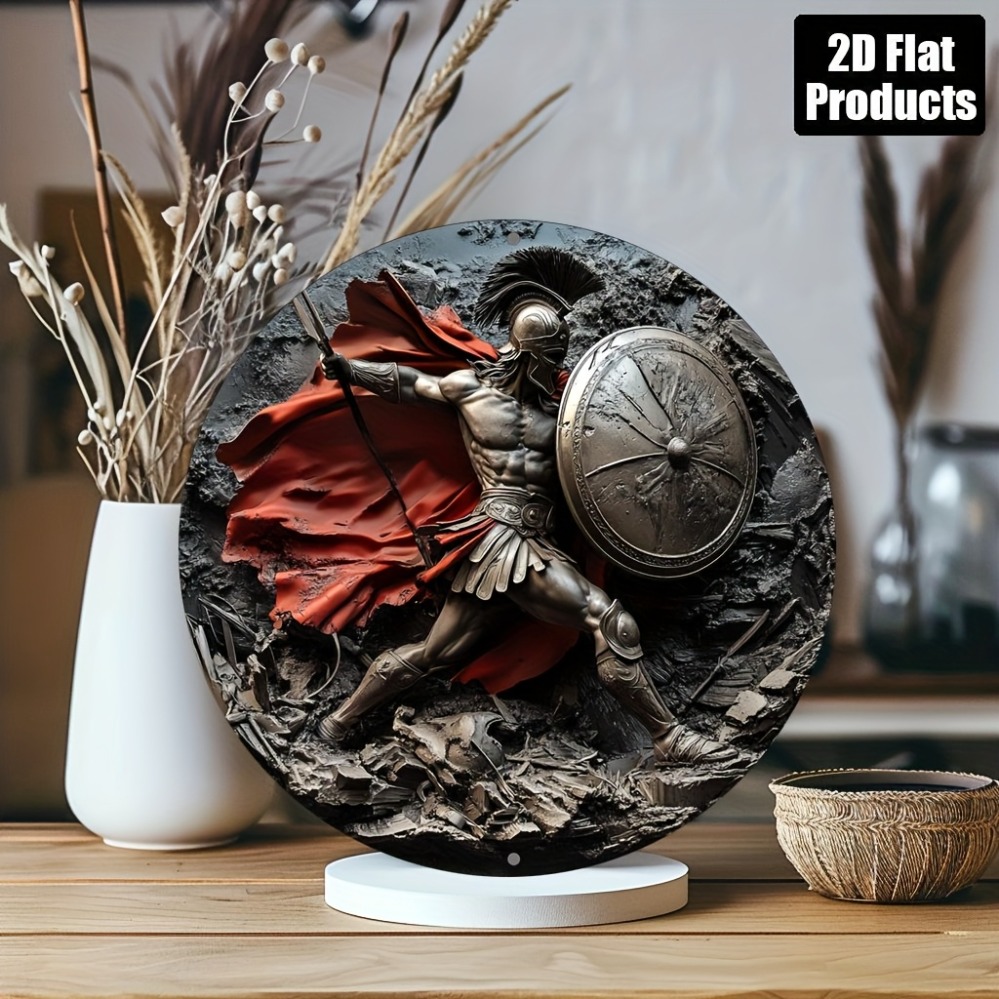 Okrągły obrazek w stylu wojown – Home Bar And Kitchen recenzja i cena