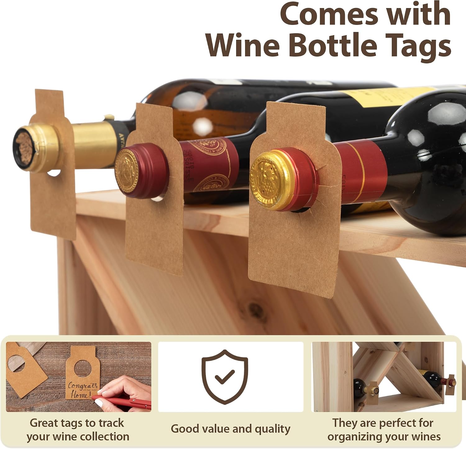 Stojak na 96 butelek wina, mod – Home Bar Shelf recenzja i cena