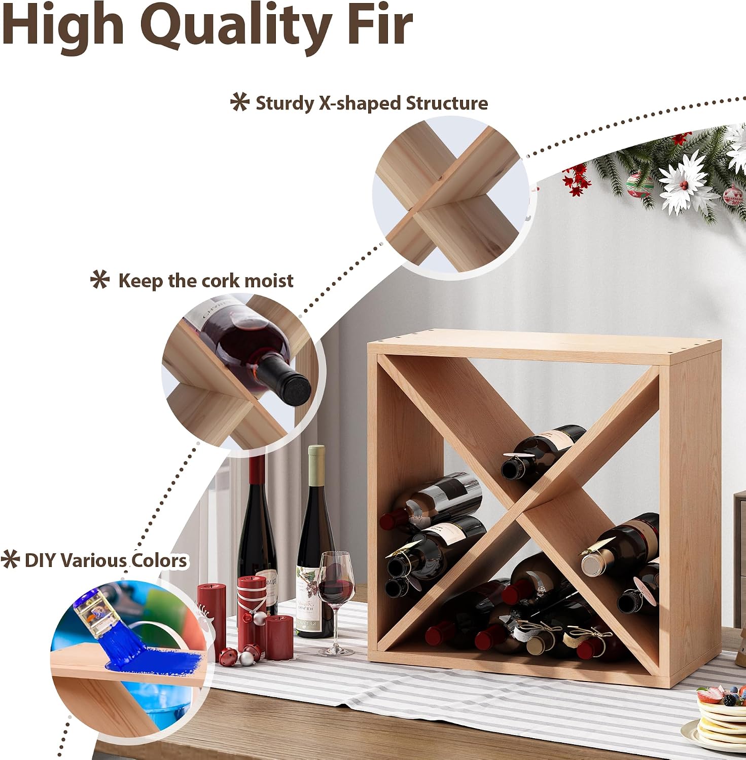 Stojak na 96 butelek wina, mod – Home Bar Shelf recenzja i cena