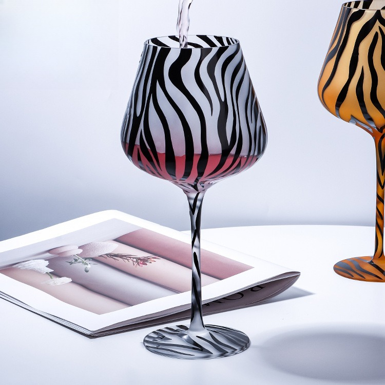 Kreatywny Malowany Tygrys Leop – Highball Glass Set recenzja i cena