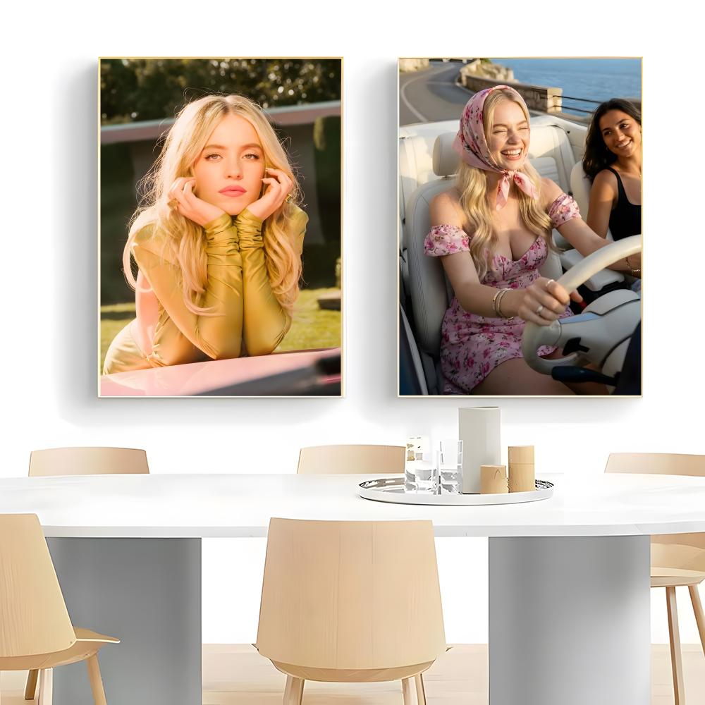 Plakat z Sydney Sweeney, grafi – Home Bar Sydney recenzja i cena