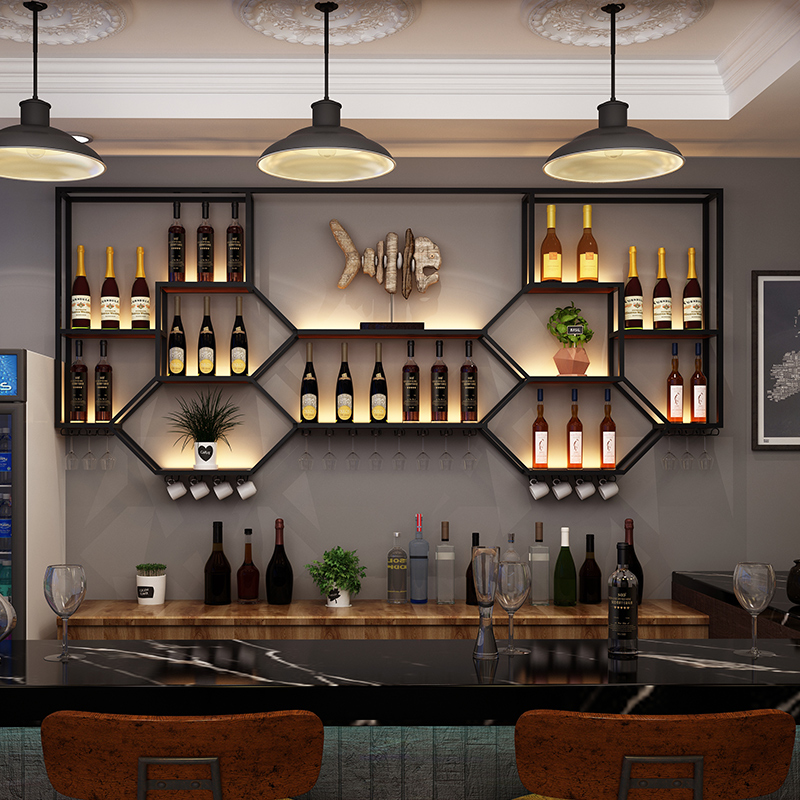 Metalowe półki Szafka na wino  – Home Bar Shelf recenzja i cena